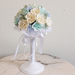 ブルー系のソープフラワーブーケ